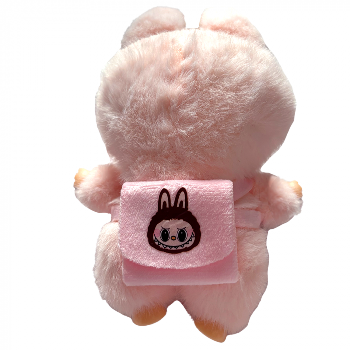 Jucarie de Plus Labubu Merge la Scoala, 18 cm, Gri [10]