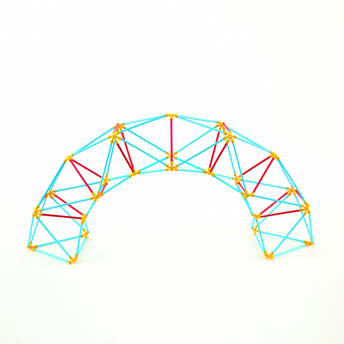 Jucarie din bambus Flexistix - Cupola Geodezica (177 piese) [1]