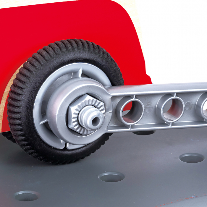 Jucarie din lemn - Banc de lucru pentru service si reparatii auto (71 piese) [7]