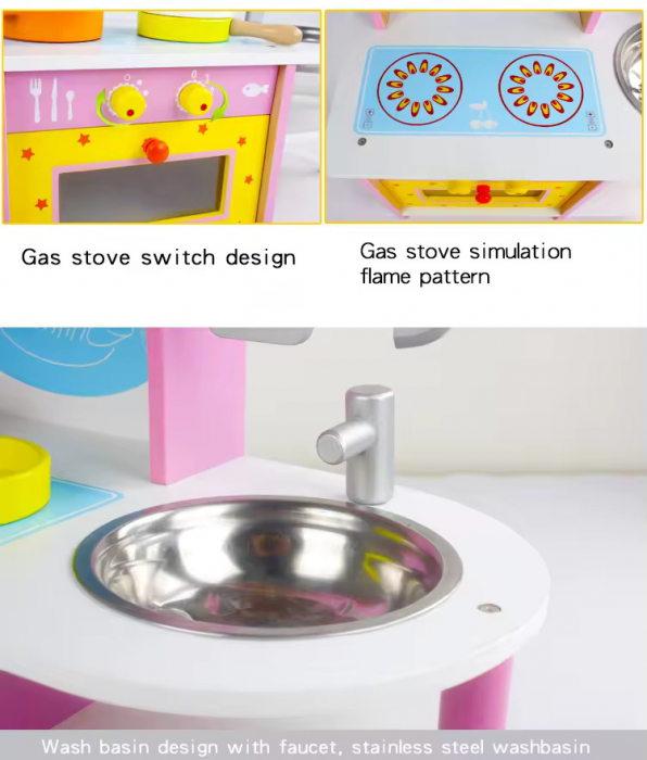 Set Bucatarie Din Lemn cu Accesorii [3]