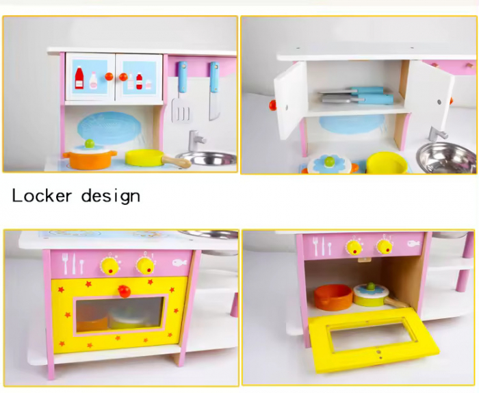 Set Bucatarie Din Lemn cu Accesorii [2]