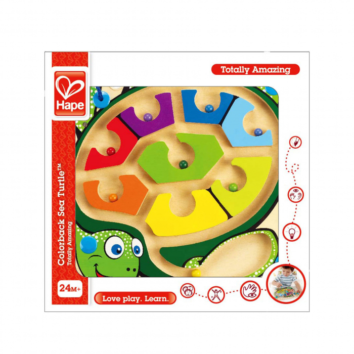 Jucarie din lemn - Labirint magnetic broasca testoasa [2]