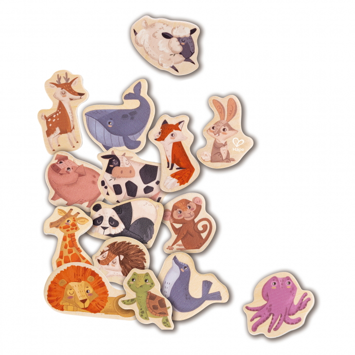 Jucarie din lemn - Magneti animale (30 piese) [4]