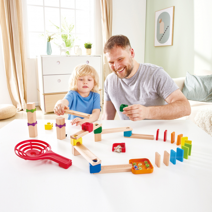 Jucarie din lemn - Marble Run Crazy Rollers (50 piese) [5]