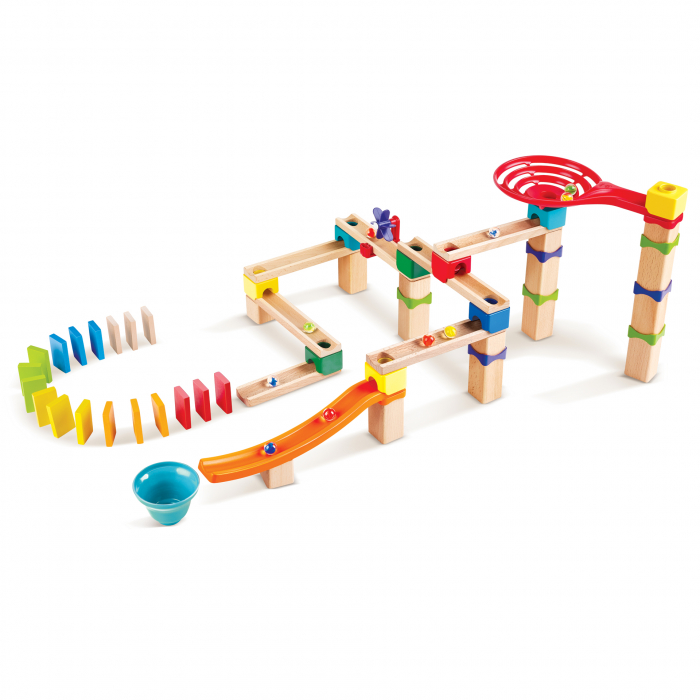 Jucarie din lemn - Marble Run Race Track (81 piese) [1]