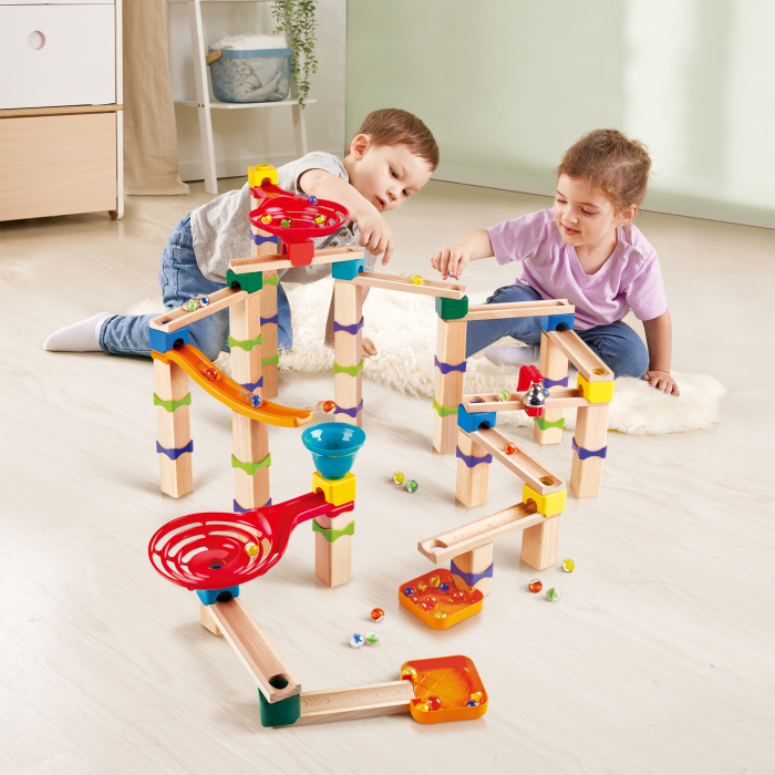 Jucarie din lemn - Marble Run Tricks N Twists (129 piese) [2]