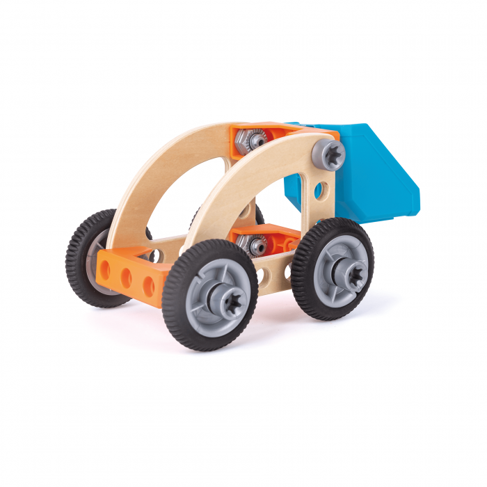 Jucarie din lemn - Set de constructie masini (37 piese) [5]