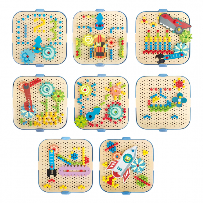 Jucarie din lemn - Set de joaca roti zimtate [2]