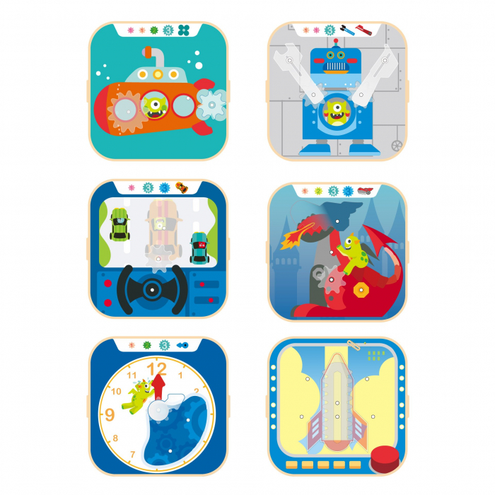 Jucarie din lemn - Set de joaca roti zimtate [3]