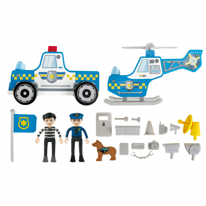 Jucarie din lemn - Set departamentul de politie [5]