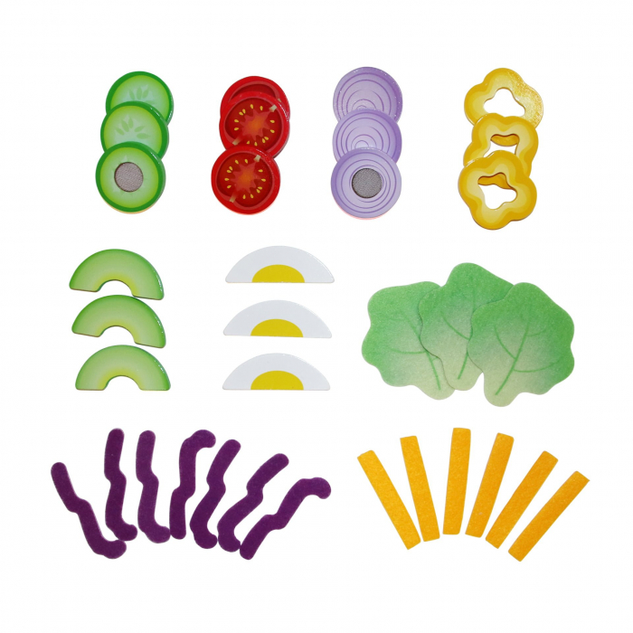 Jucarie din lemn - Set salata (39 piese) [5]