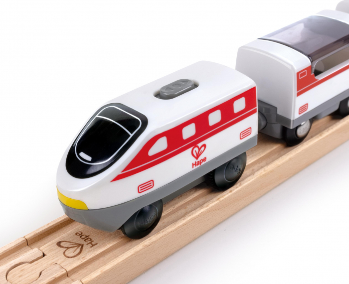 Jucarie din lemn - Set tren metropola (80 piese) [4]