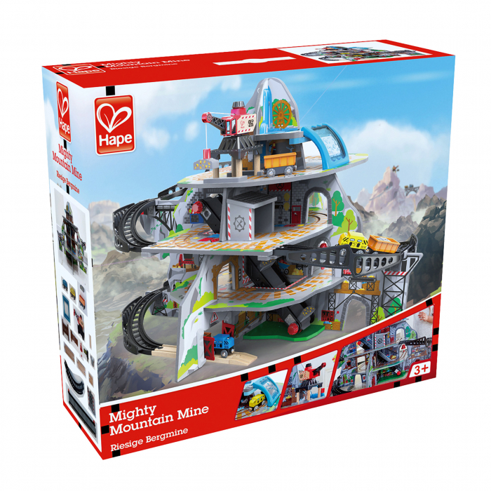 Jucarie din lemn - Set tren si mina in munte (32 piese) [7]