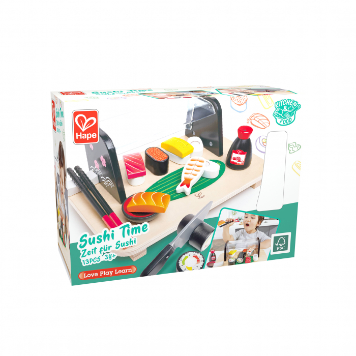 Jucarie din lemn - Sushi (13 piese) [13]