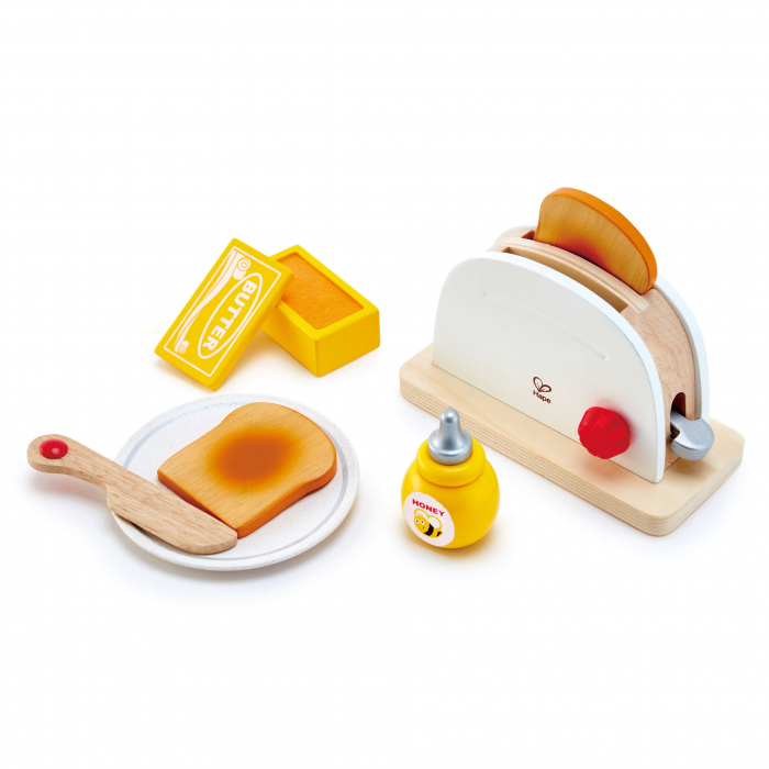 Jucarie din lemn - Toaster si accesorii mic dejun [1]