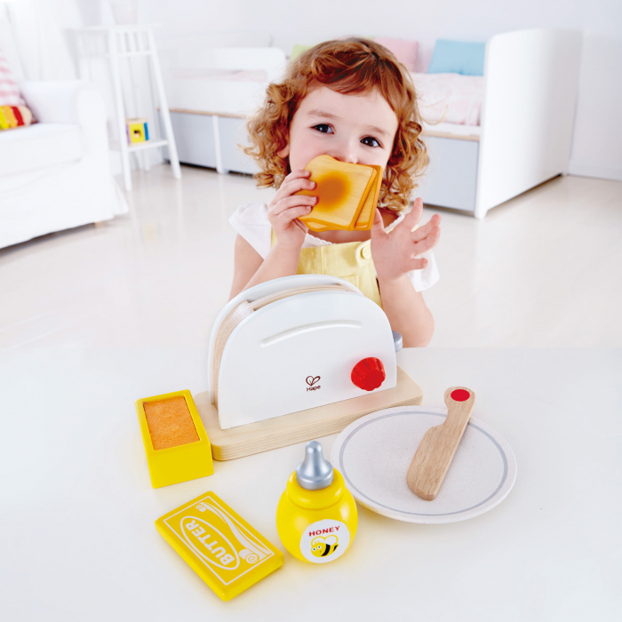 Jucarie din lemn - Toaster si accesorii mic dejun [2]