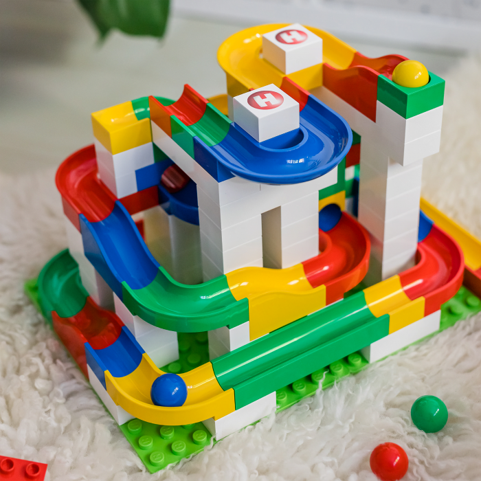 Jucarie de construit pentru copii Marble Run Hubelino (123 piese) [4]