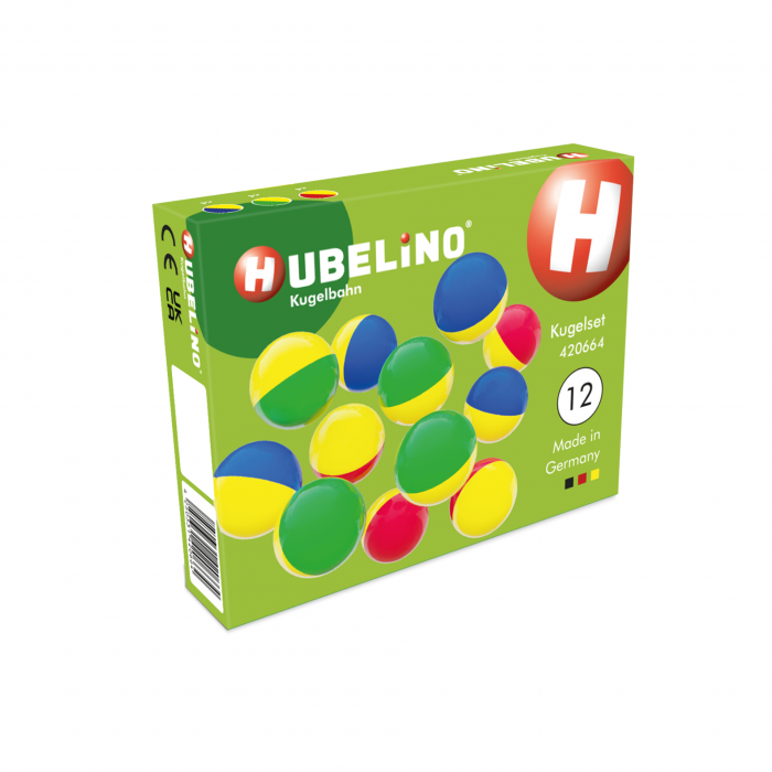 Jucarie Marble Run extensie bile 2 culori Hubelino (12 piese) [2]