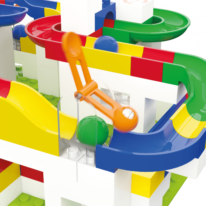 Jucarie copii Marble Run Hubelino - extensie ciocan gravitational (6 piese) [4]