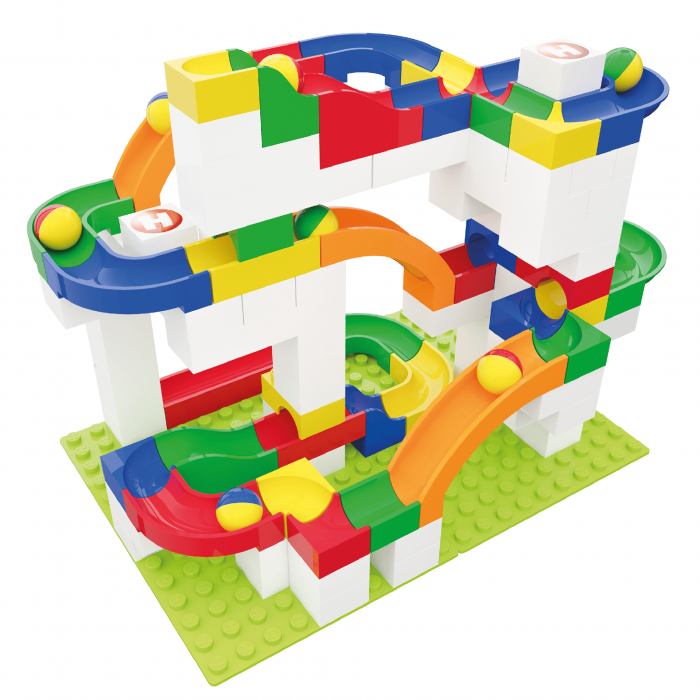 Jucarie copii Marble Run Hubelino - extensie tobogan (12 piese) [4]
