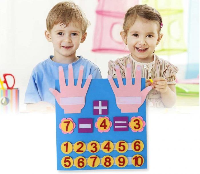 Jucarie Montessori din fetru, invatam matematica [7]