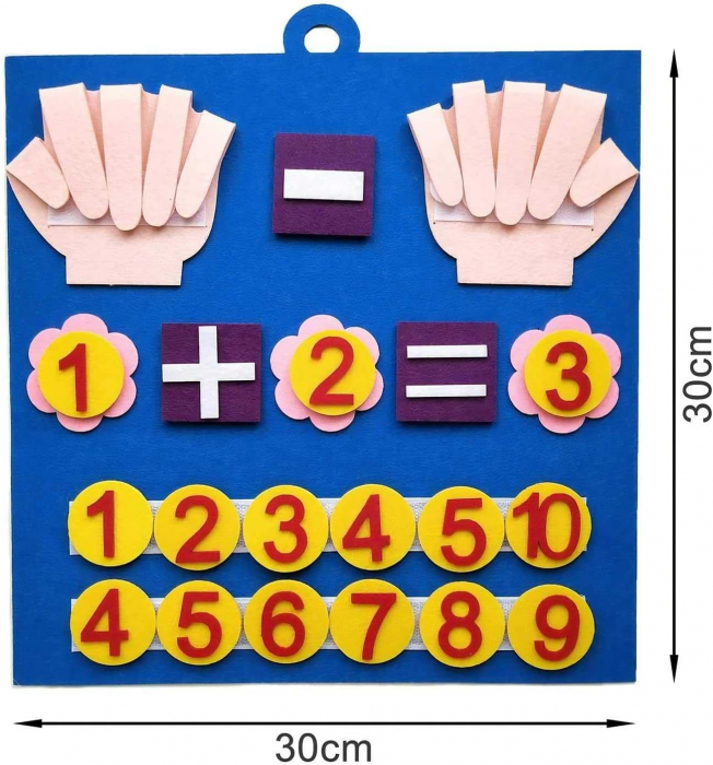 Jucarie Montessori din fetru, invatam matematica [5]
