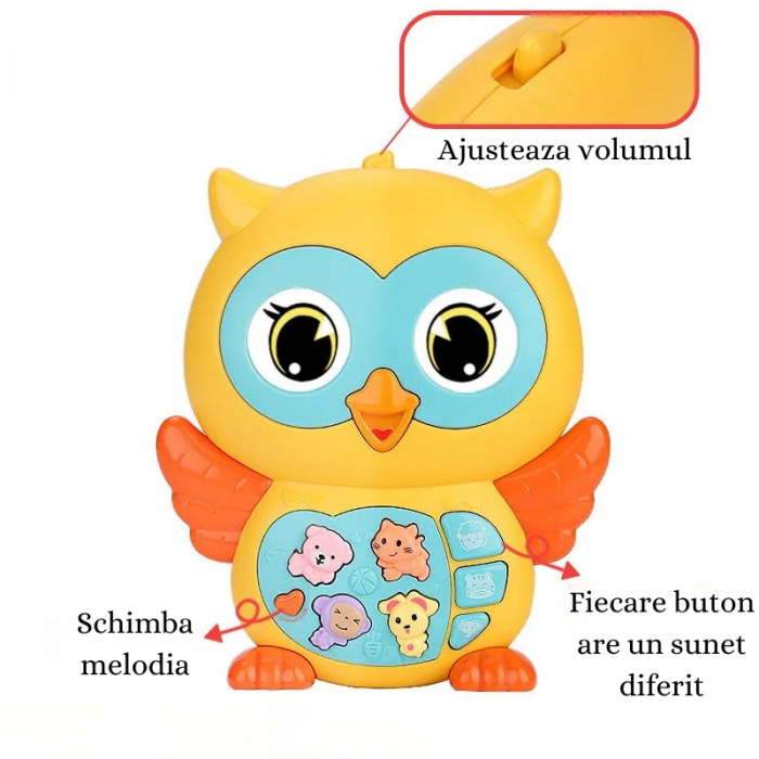 Jucarie Muzicala si Interactiva pentru Bebelusi, Bufnita Jucausa [4]
