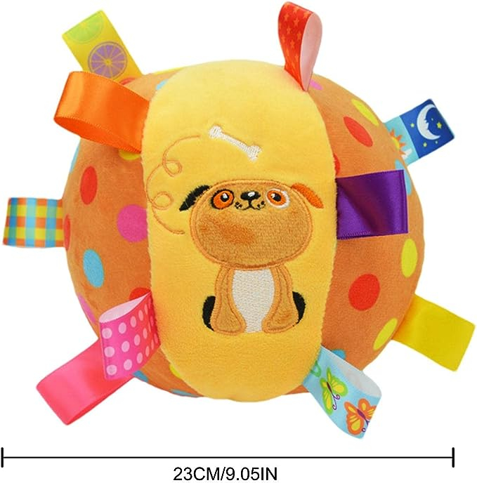 Jucarie senzoriala minge cu animalute pentru bebe [2]
