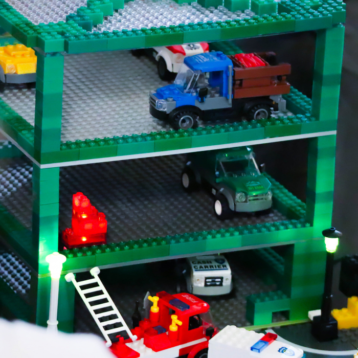 Jucarie - Set constructie copii cu lumini si sunete Stax - Masina blindata [7]