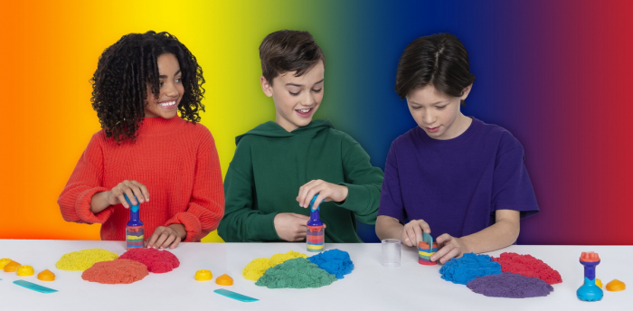 Kinetic Sand Set Unelte De Curcubeu Cu Accesorii [4]