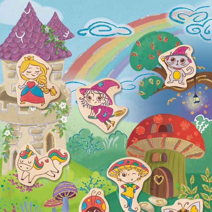 Kit de creat magneti tematica Fantasy - 17 piese [6]