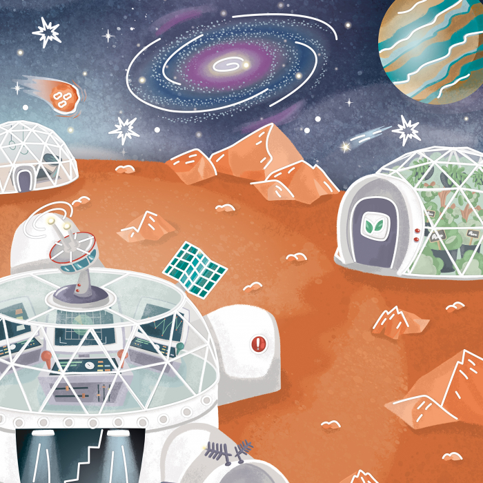 Kit de creat magneti tematica Spatiu - 17 piese [6]