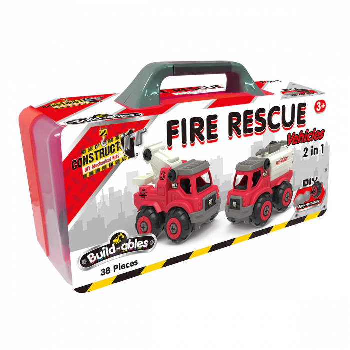Kit STEM de construit Masini de interventie 2 in 1 [1]