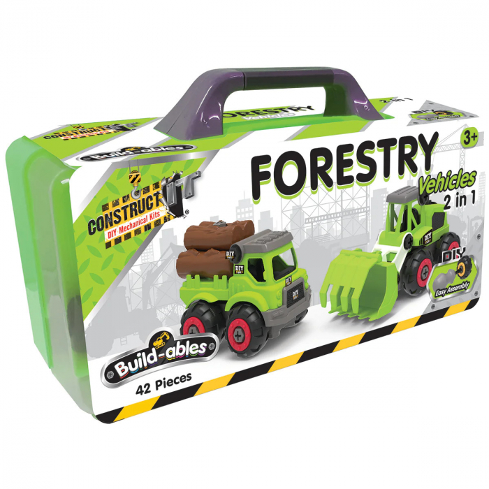 Kit STEM de construit Utilaje forestiere 2 in 1 [1]