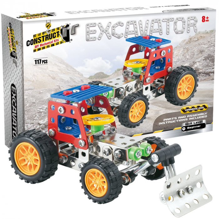 Kit STEM Tractor cu cupa de excavatie, nivel incepator [2]