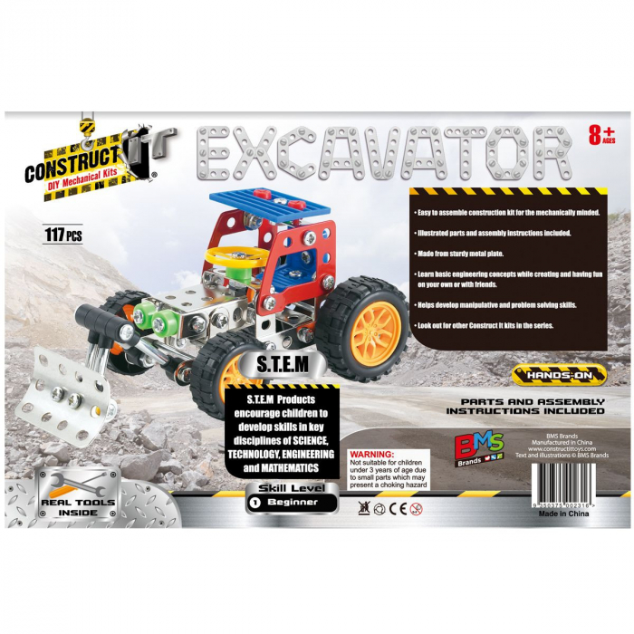 Kit STEM Tractor cu cupa de excavatie, nivel incepator [3]
