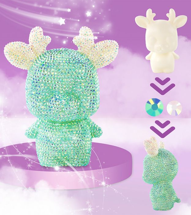 Kit DIY creativ, Ren, Unicorn si Ursulet cu Diamante 5D [5]