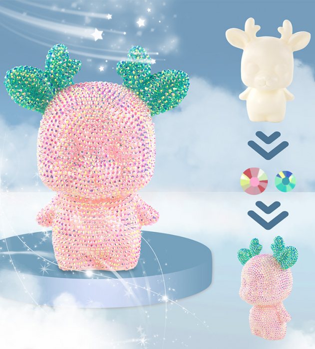 Kit DIY creativ, Ren, Unicorn si Ursulet cu Diamante 5D [7]
