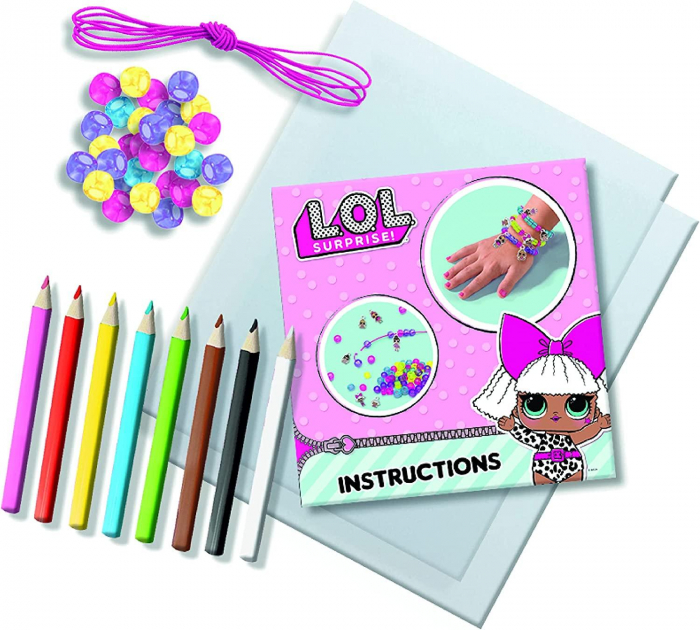 Set creativ pentru copii - Bratari cu pandantive L.O.L. [2]