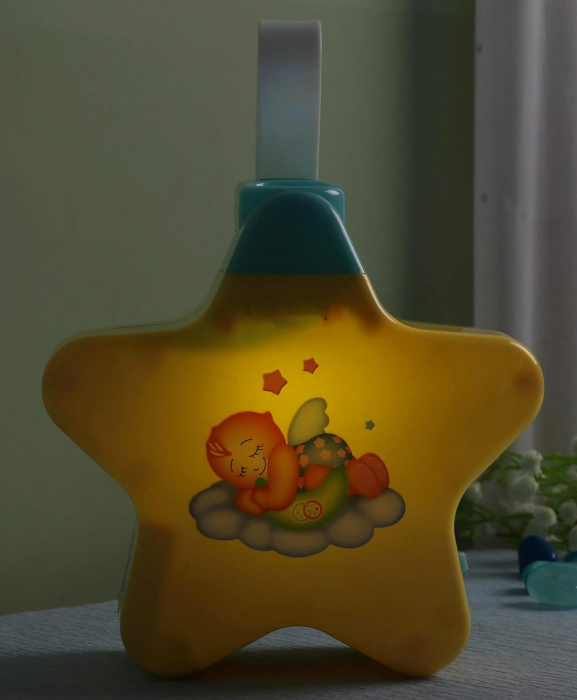 Lampa de Veghe cu Proiector si Muzica in Forma de Steluta [4]