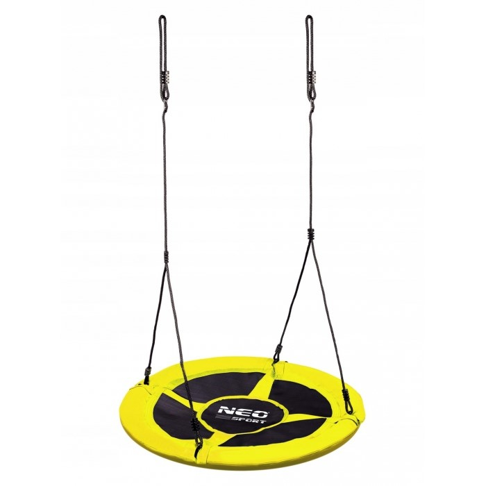 Leagan tip cuib pentru copii XXL, 95 cm, 150 kg, Neo-Sport 1003, Galben [1]