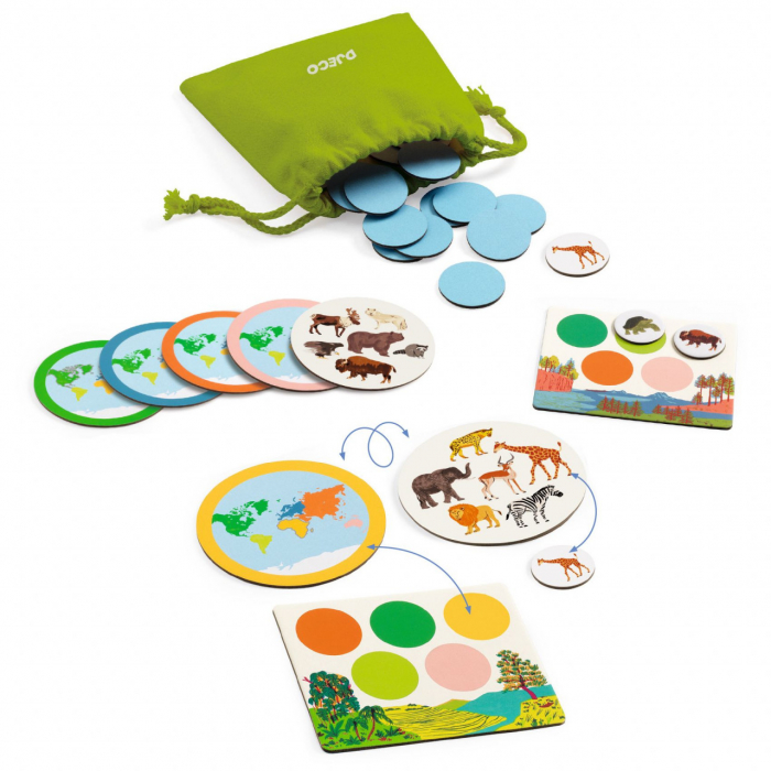 Joc educativ Loto Animo mondo, Djeco [4]