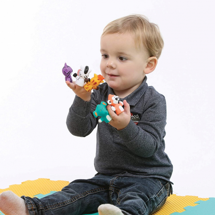LUDI Set 5 marionete deget „SAFARI ANIMALS” [7]
