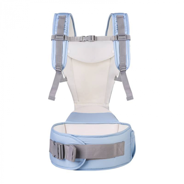 Marsupiu ergonomic multifunctional cu scaunel de sustinere, albastru [4]