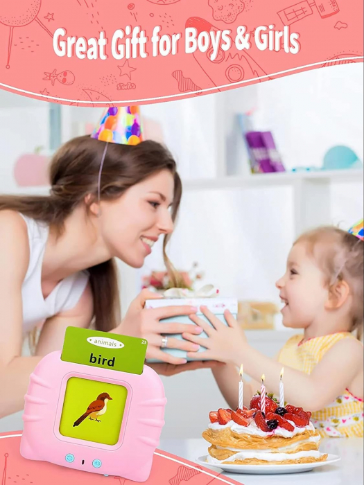 Masina de invatare cu cititor de carduri, Jucarie Montessori [5]