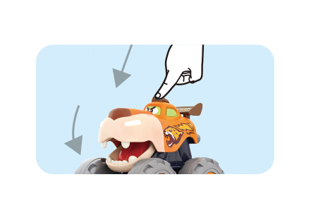 Masinuta Bebe Monster Truck Leopardul Infuriat [6]
