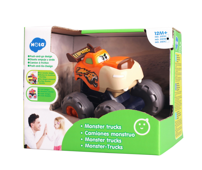 Masinuta Bebe Monster Truck Leopardul Infuriat [1]