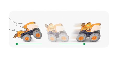 Masinuta Bebe Monster Truck Leopardul Infuriat [3]