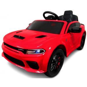 Masinuta electrica cu telecomanda, roti EVA, varsta 1-5 ani, putere 90W, 107x68x53 cm, DODGE SRT R-Sport - Rosu [1]