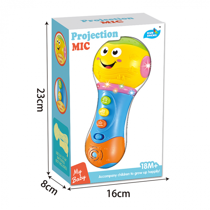Microfon de jucarie cu proiectii si functii muzicale Projection Mic [3]